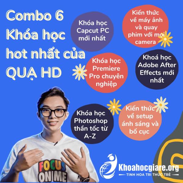 Combo 6 Khóa học hot nhất của Quạ HD