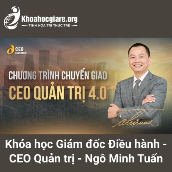 Khóa học Giám đốc Điều hành - CEO Quản trị - Ngô Minh Tuấn
